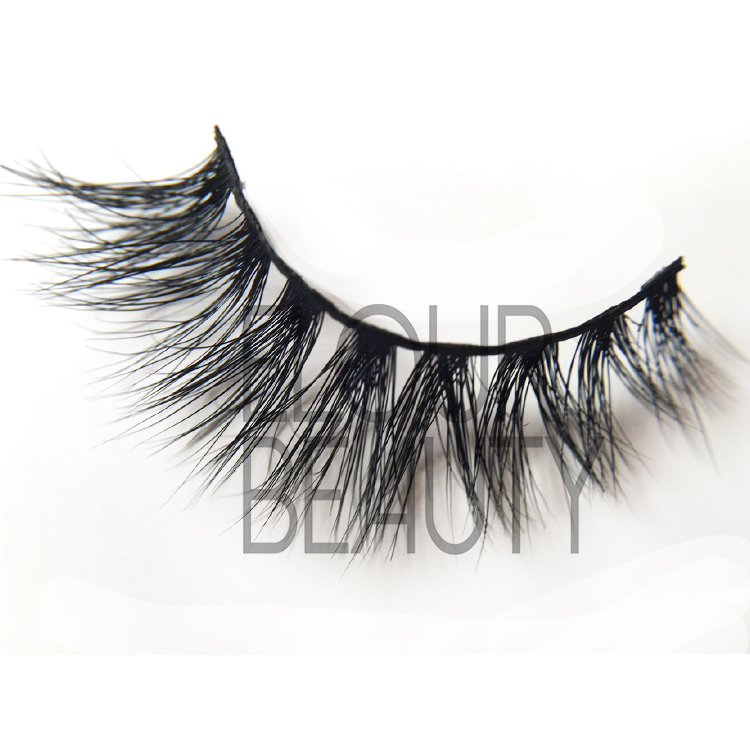 Private label 3D mink strip lashes wholesale China EJ38